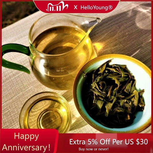 Ancient Tree Xigui Pu'er Tea High Quality Yunnan Qizi Cake Green Tea 357g-