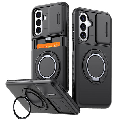 For Samsung Galaxy A57 A56 A37 A36 A27 A26 A17 Case with Card Holder & Kickstand