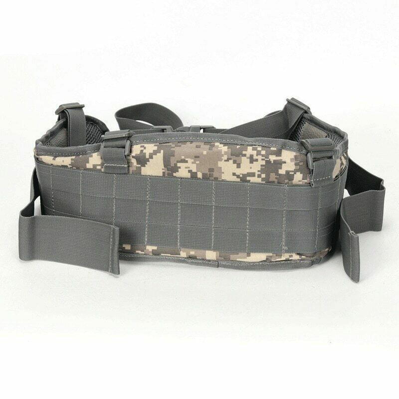 Army War Battle Belt Military Tactical Nylon Waist Bag Tools Carrier CS Belt