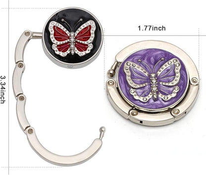 Foldable Table Hanger Hook for Handbags, Portable Travel Alloy Holder Storage