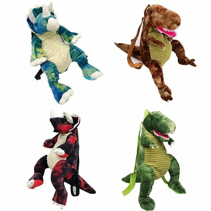 Backpack Parent-child Creative 3D Dinosaur Cartoon Plush Bag Children Kids Gifts