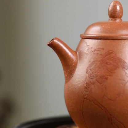 Full Handmade Tea Pot Marked Real Yixing Zisha Jiangpo Clay Master Pot 200ml New