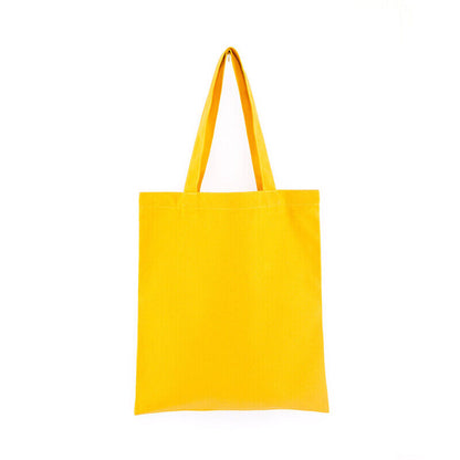 Solid Color Canvas Bags Shopping StorageBags Tote Bag Eco-friendly Shopping Bags