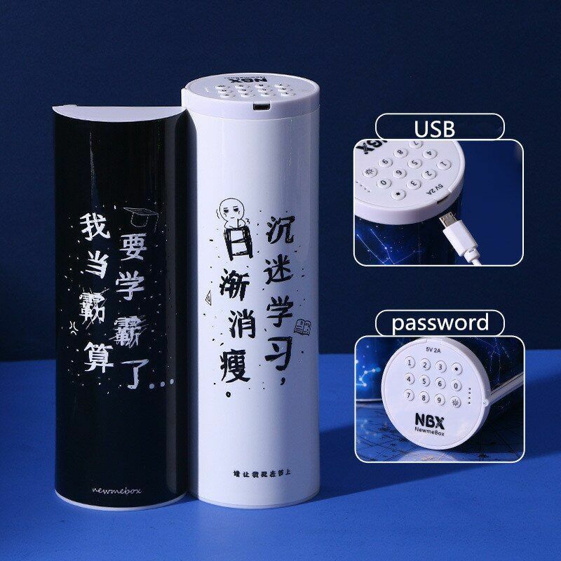 Pencil Case Translucent Quicksand Kawaii NBX Solar Calculator Box School Supplie