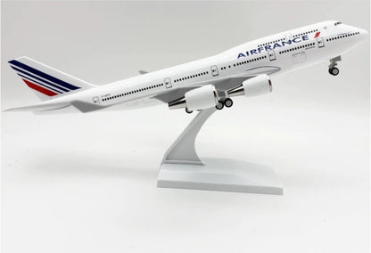 30CM AIR FRANCE BOEING 747-400 Plane Airplane Landing Gear Resin Aircraft Model