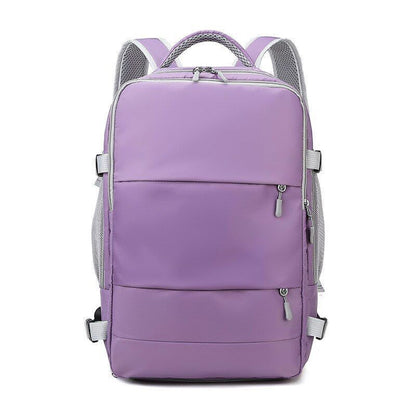 28*16*43 CM Backpack 15.6 Inch Laptop Bag USB Charging Shoe Bags Multifunction