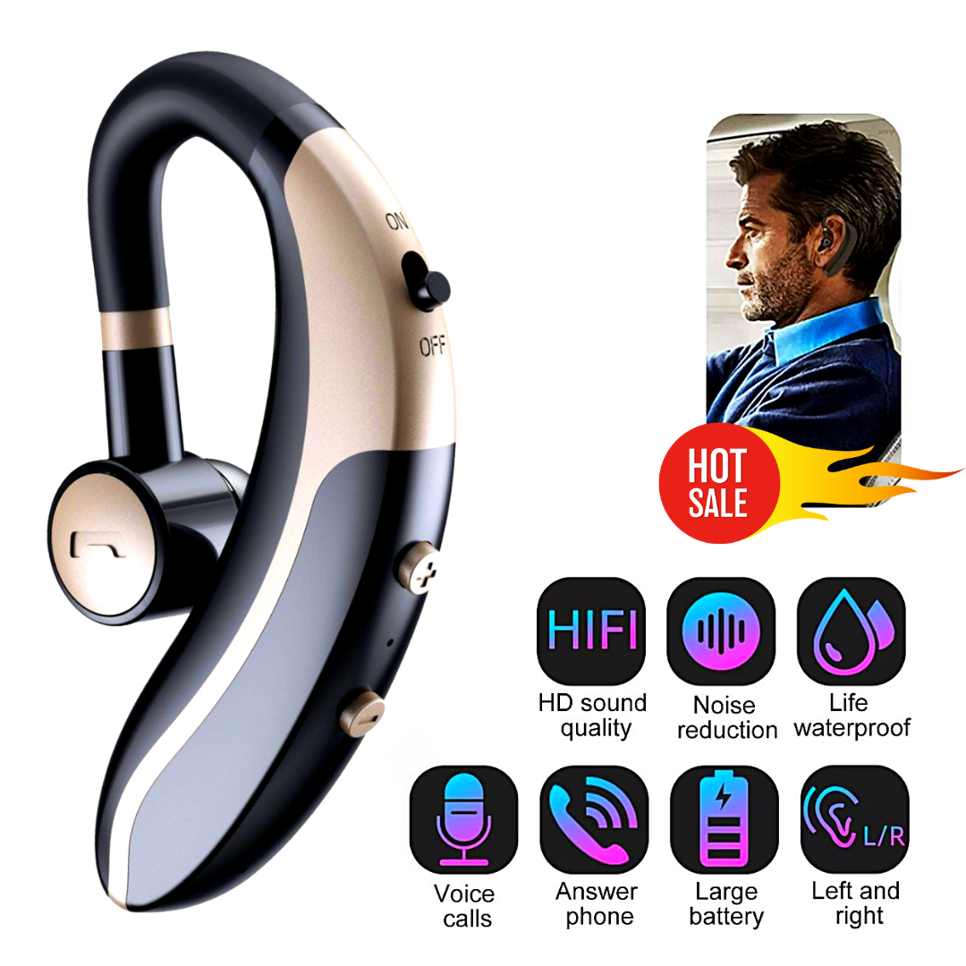 Wireless Bluetooth 5.0 Headset Headphone Earphone Sport Trucker Work Handsfree