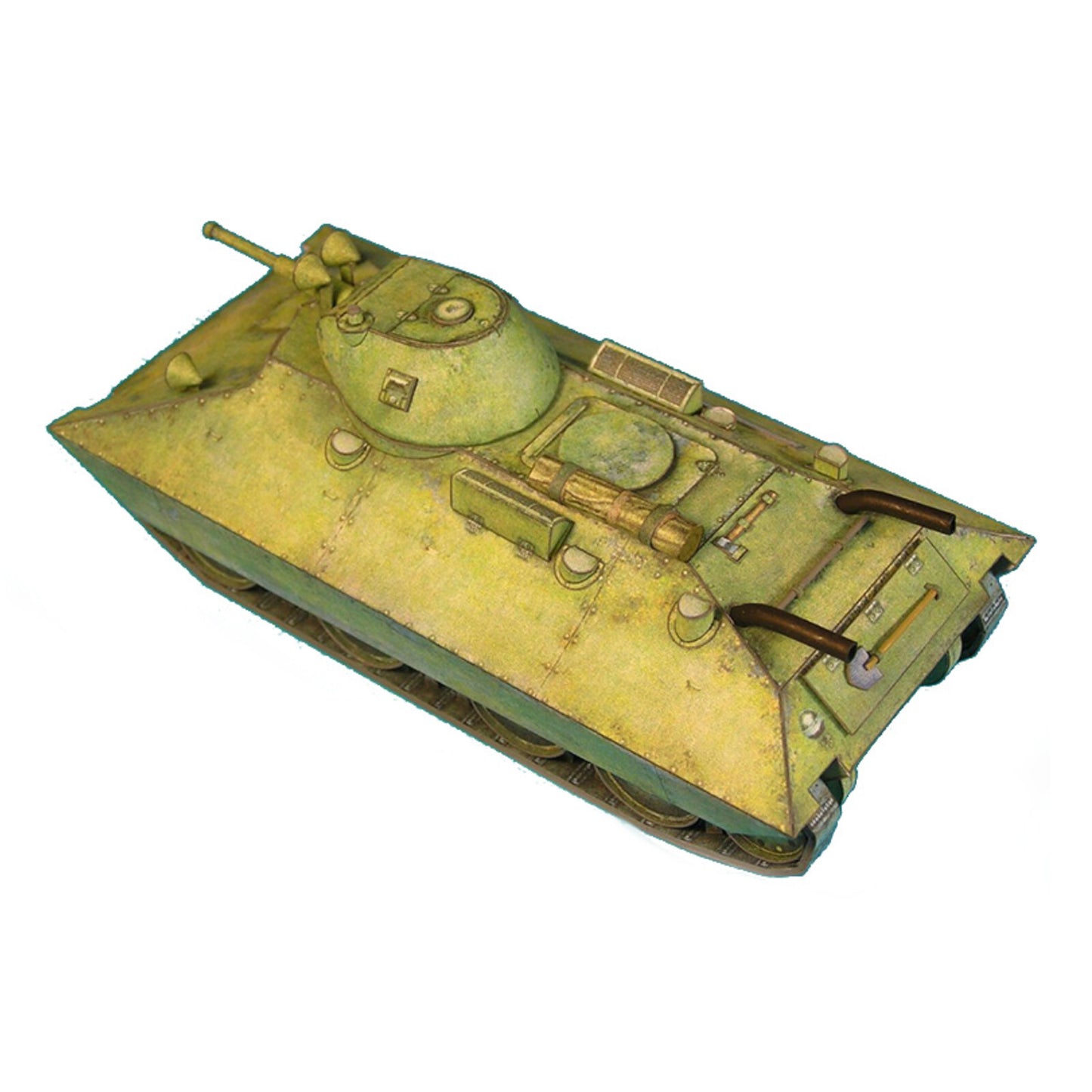 1:50 Soviet BT-SV Light Tank Paper Model Vehicle Handmade DIY Military Ornaments