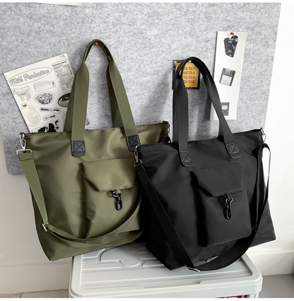 Nylon Bag Women Men Tote Shoulder Bag Handbag Casual Travel Fashion Waterproof