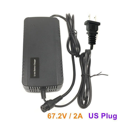 Electric Scooter Lithium Battery Pack 2 - Charging Ports Fast Charging 67.2V/60V