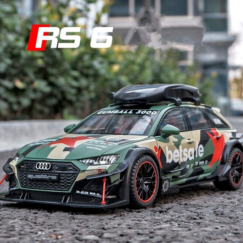 1:24 Audi RS6 Avant Station Wagon Diecast Model Car Toy Vehicle Collection Gift