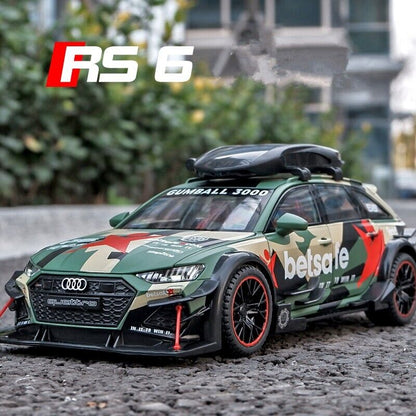 1:24 Audi RS6 Avant Station Wagon Diecast Model Car Toy Vehicle Collection Gift