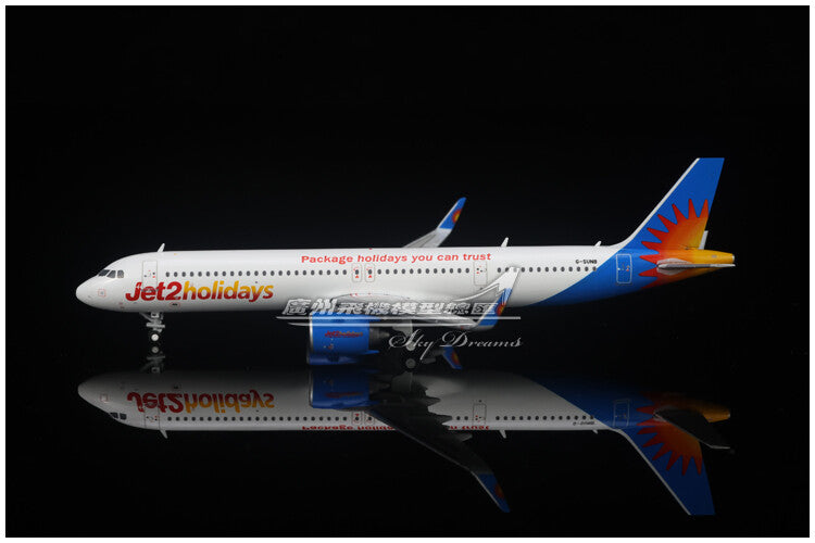 1:400 GeminiJets Jet2Holidays BOEING A321neo Airplane Diecast Plane Craft Model