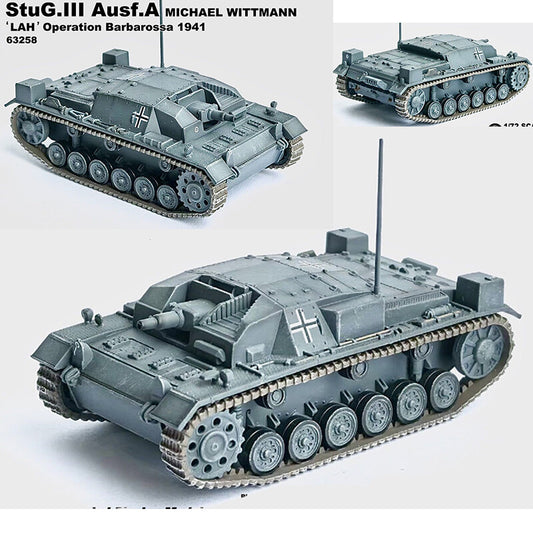 1/72 German Panzer III Assault Gun Type A Tank France 1941 Model