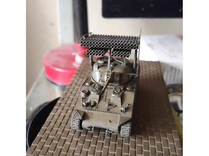 1/72 Us M4 Sherman Tank With Calliope Rocket Launcher Painted Finished Model