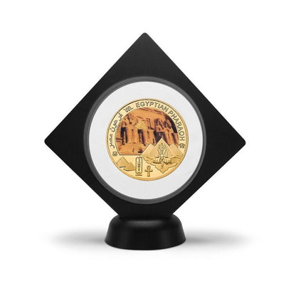 Commemorative Challenge Coins Egyptian Pharaoh Gold Plated Craft Souvenir 1.57in