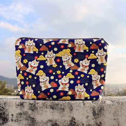 Bonded Fabric Storage Bag Travel Toiletries Organize Cosmetic Bag Makeup Purse