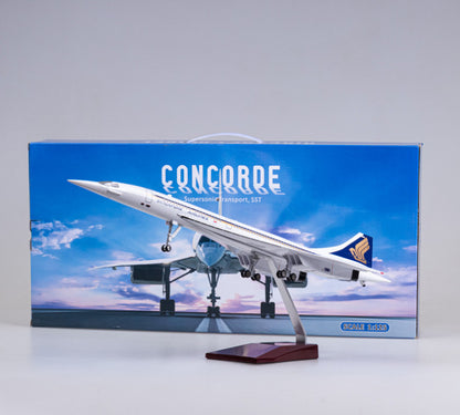 1:125 50CM BRITISH-SINGAPORE Concorde Airplane Landing gear Resin Plane Model