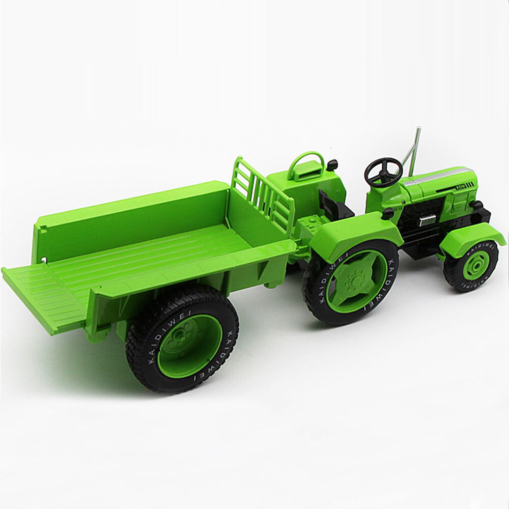 Farm Tractor Toy with Trailer Diecast Farm Vehicle Model Car Toys for Boys Green