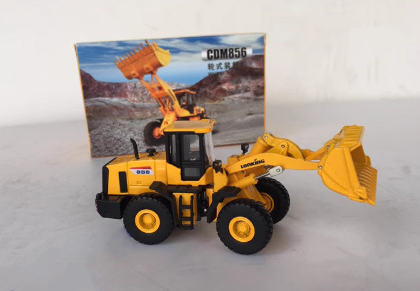 12CM LONKING CDM856 Wheel Loader Construction Machine Equipment Diecast Model