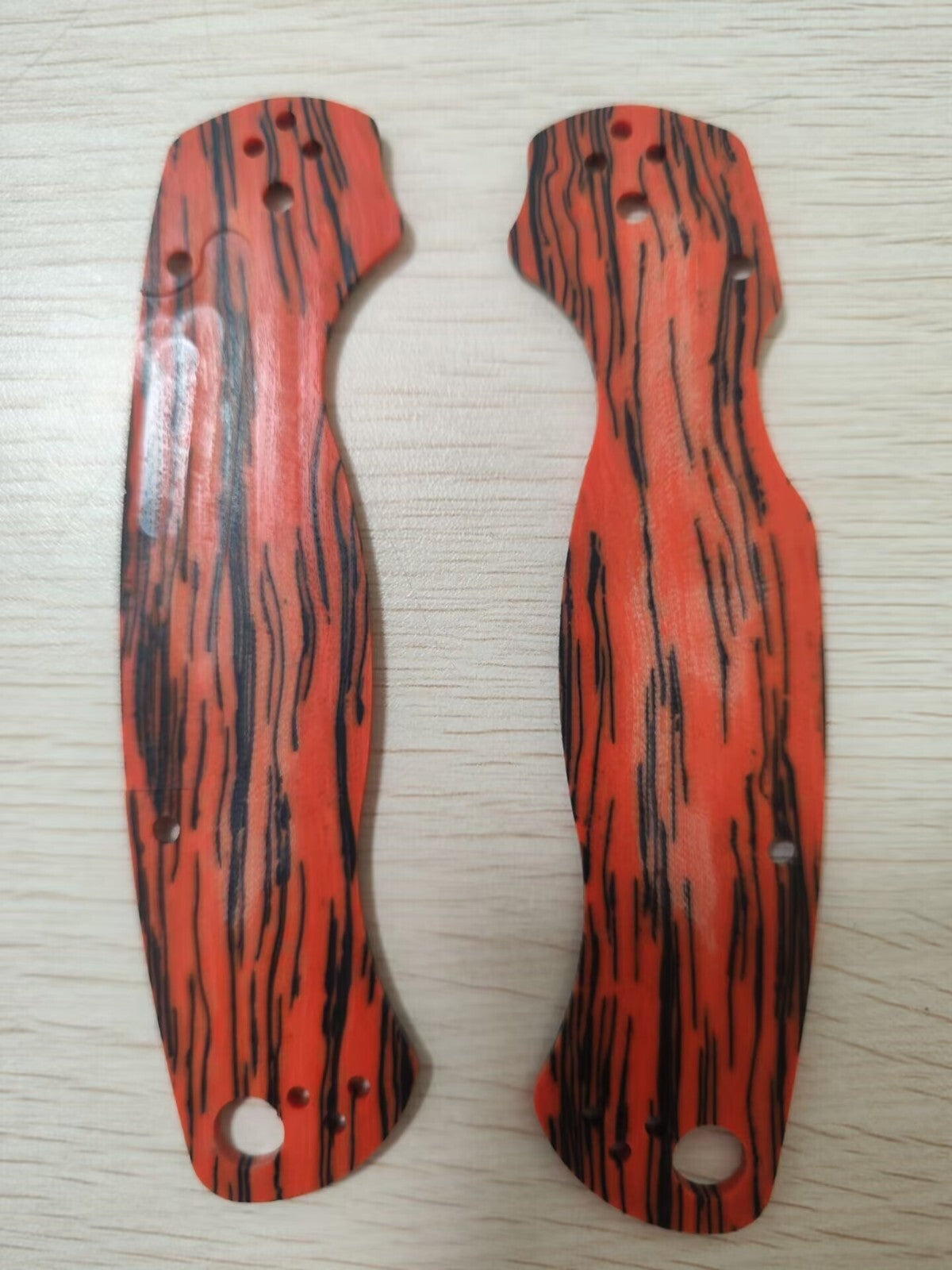 1 Pair G10 Handle Scales Fits For Para Spyderco Paramilitar C81 MPCW2 Knives