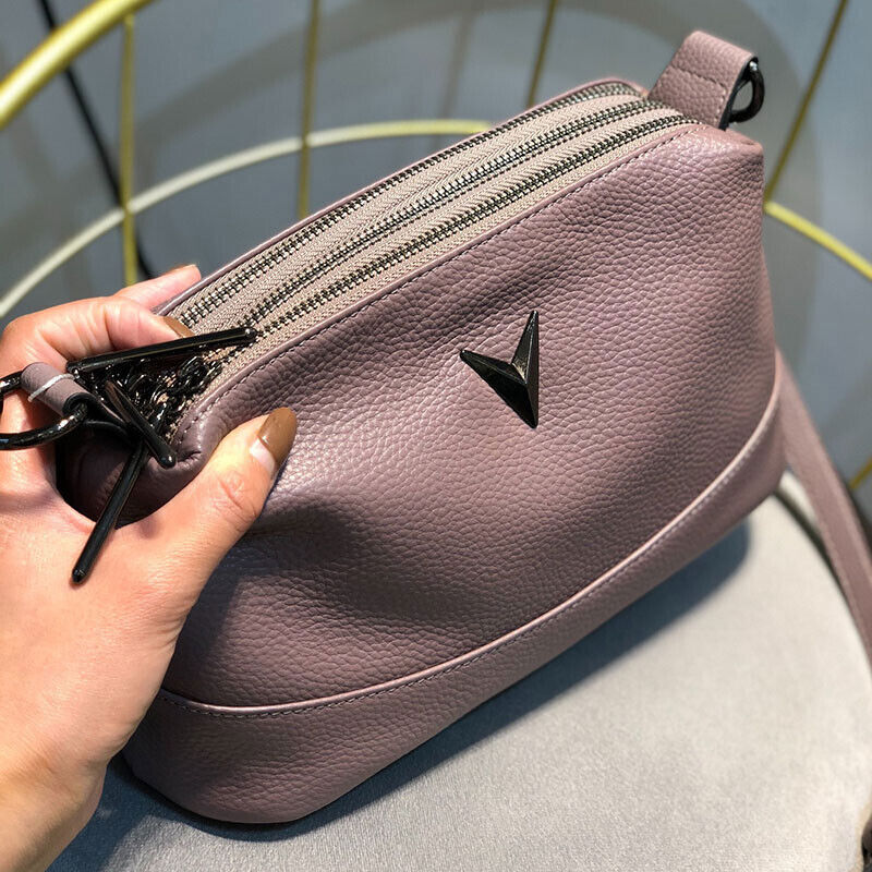 Women Genuine Leather Bag Female Natural Cowhide Shoulder Cross-body Bag