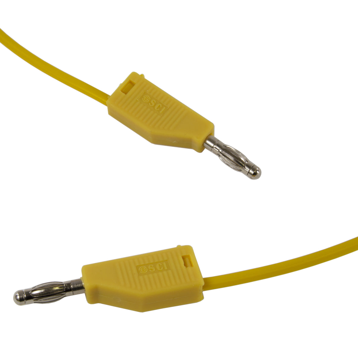 36-inch Yellow Banana to Banana Test Lead, Stackable Plugs