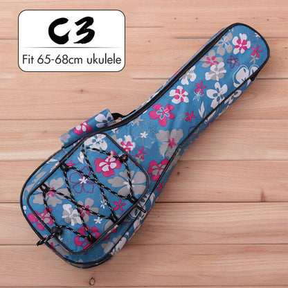 Waterproof Padded Ukulele Backpack Protective Storage Bag Mandolin Carry Case