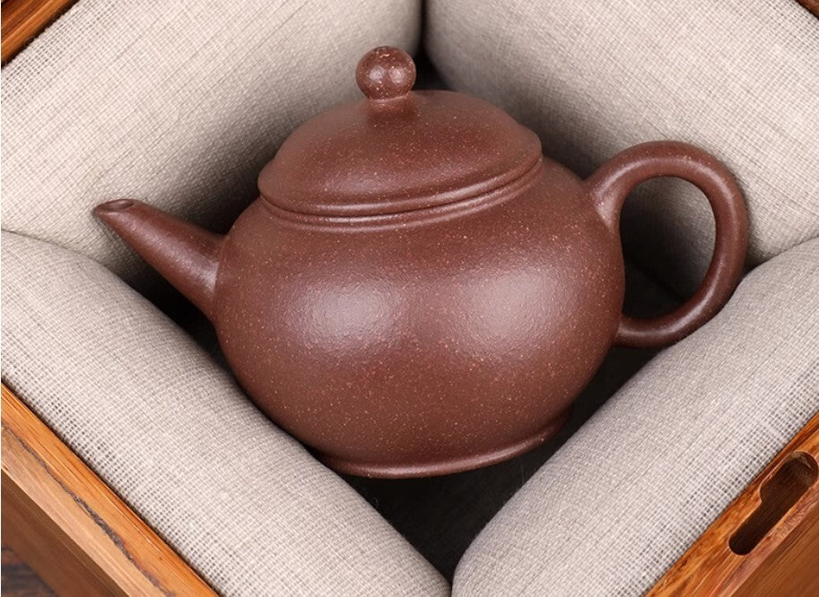 120cc chinese Yixing Handmade Zisha Dicaoqing clay Teapot shuiping Hu Tea Pot