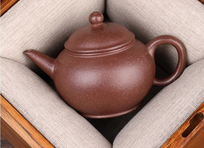 120cc chinese Yixing Handmade Zisha Dicaoqing clay Teapot shuiping Hu Tea Pot