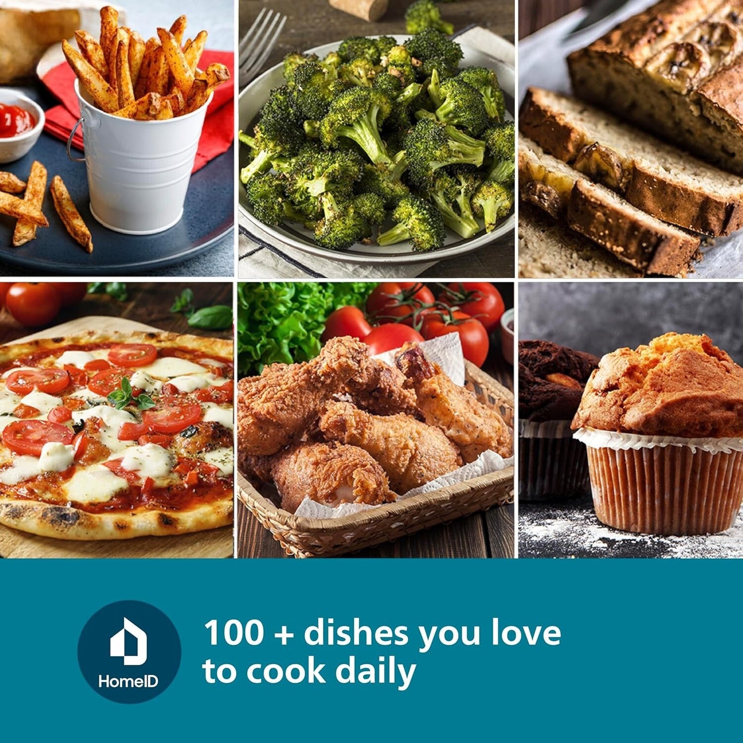 PHILIPS Air Fryer NA120/00 uses up to 90% less fat 1500W 4.2 Liter Black