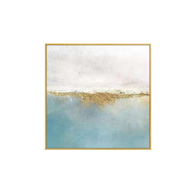 Wall Art Sunset With Reflection On The Sea Coastal Ocean Hand Painted Oil