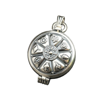 Tibetan Ghau Box Pendant Ethnic Style Amulet Necklace Jewelry For Men And Women