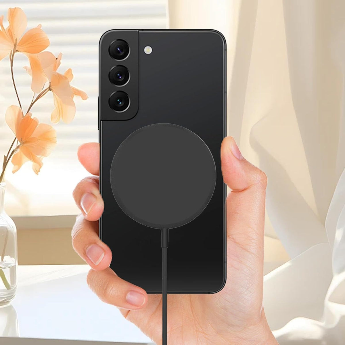 15W Magnetic Fast Wireless Charger Pad For SamsungS24 Ultra iPhone 16 14 Pro LOT
