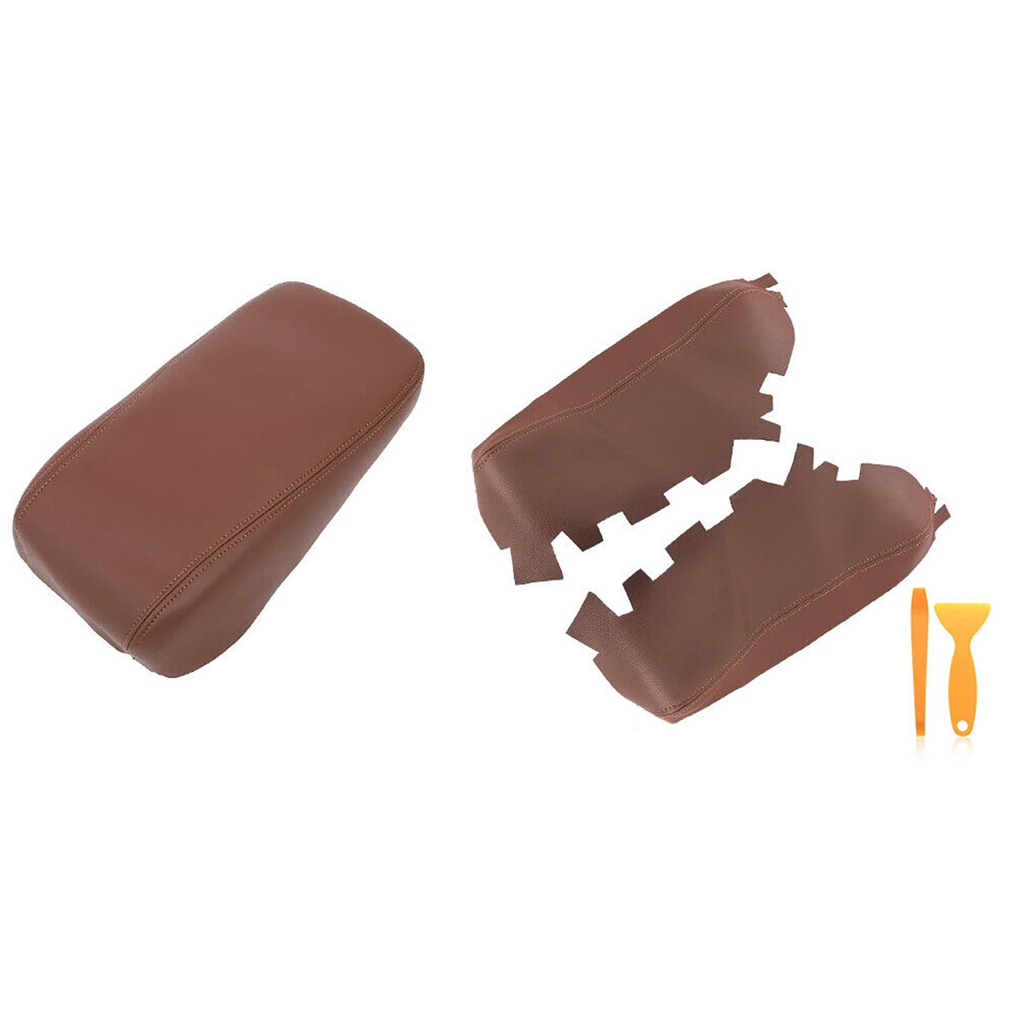 New Brown Console Lid Armrest & Door Panel Cover Fit For Toyota Avalon 2013-18