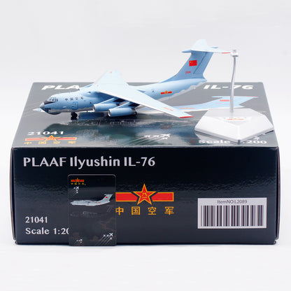 1:200 SQ Wings PLAAF Ilyushin Il-76 21041 Passenger Airplane Diecast Model