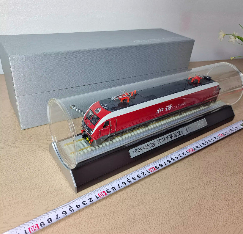 1:64 HXD1D0001 160KM Six-Axle 7200kW AC Drive Electric Locomotive Diecast Model