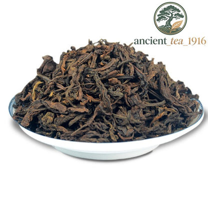 500g Yunnan Ancient Tree Pu'er Ripe Tea Brown Mountain Aged Pu Erh Loose Tea