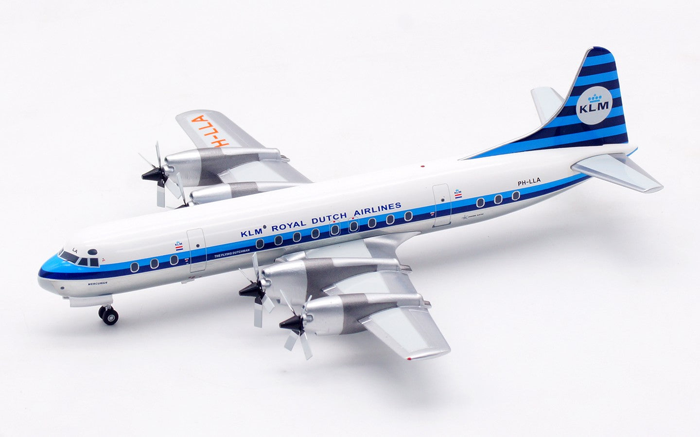1:200 InFlight KLM Lockheed L-188C Passenger Airplane Diecast Aircraft Model