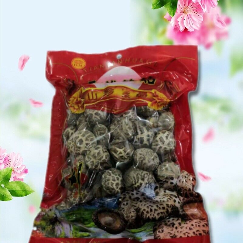 250g Premium Chinese Dried Tea Flower Mushroom Herbal Edible Fungi Bag Package