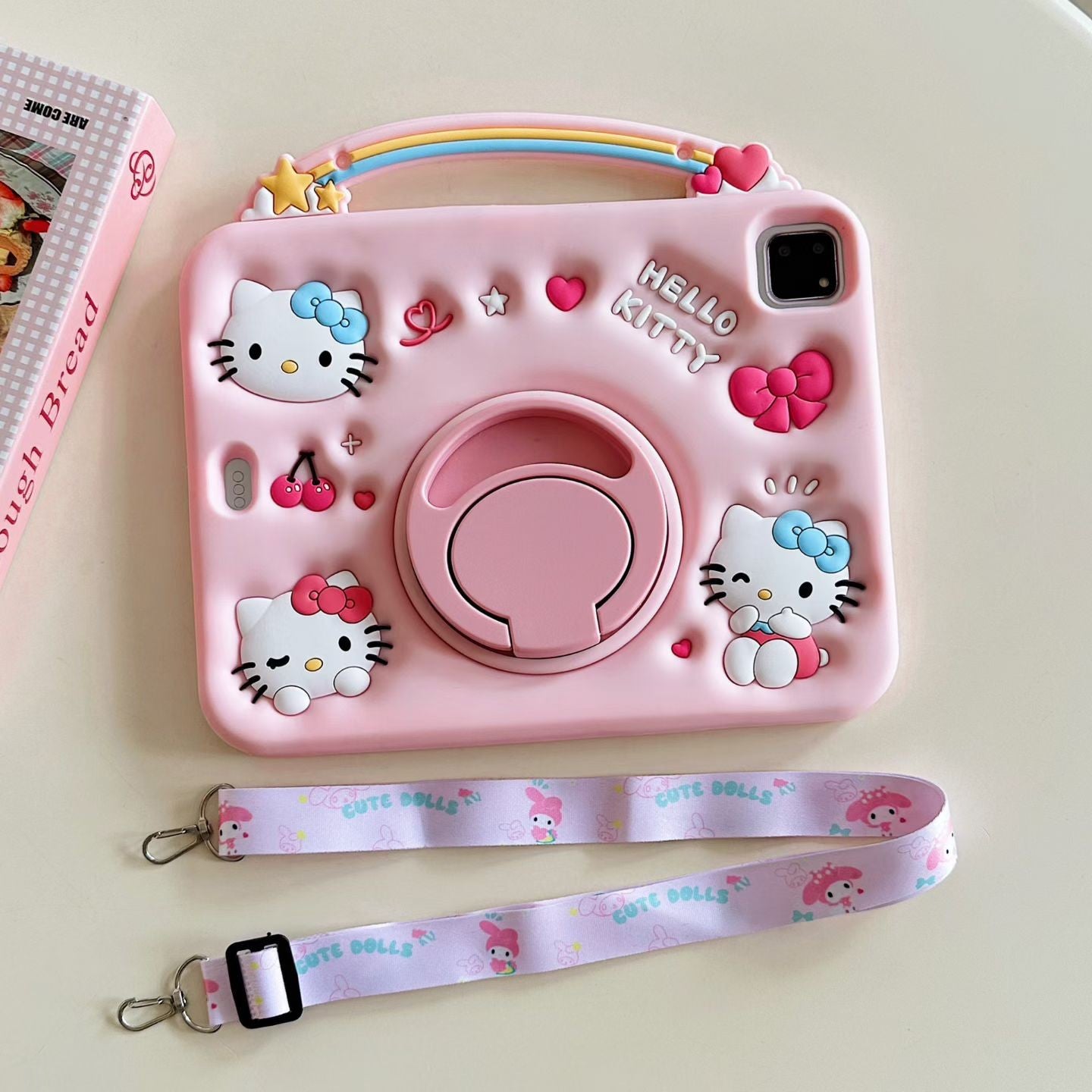 Kitty Kid Stand Case Cover For iPad 11th A16 10th 10.9"9 8 mini 7 6 5 Air Pro 11