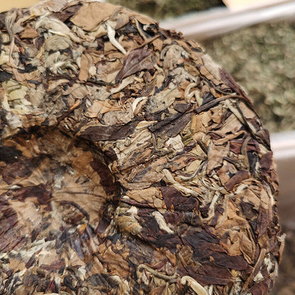 Old White Tea Tea Cake Organic 357g Yunnan White Tea Hand made Graphite Pressed