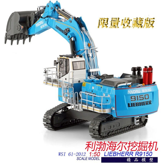 1:50 WSI Liebherr ANDRU MINING R9150 Excavator Construct Machine Diecast Model