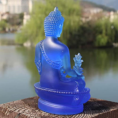 Buddha Medicine Figure Statue Altar Buddhist Resin Fengshui