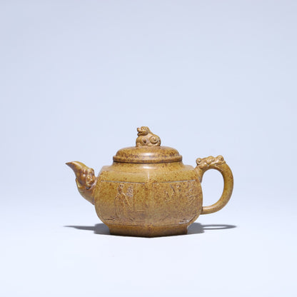 Chinese Yixing Zisha Clay Handmade Exquisite Auspicious Beast Teapot