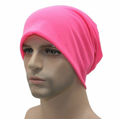 Fashion Bonnet Hat Autumn Knitted Solid Color Beanie Spring Casual Soft Turban