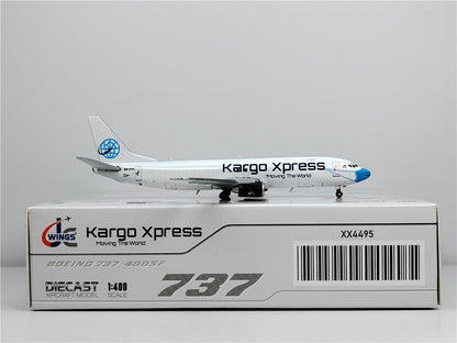 1:400 JC Wings Kargo Xpress BOEING B737-400 Passenger Airplane Diecast Model