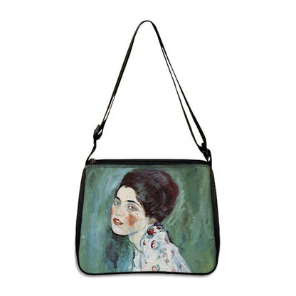 Famous Paintings Handbag Women Shoulder Bags Shopping Bag Canvas Pouch Zipper