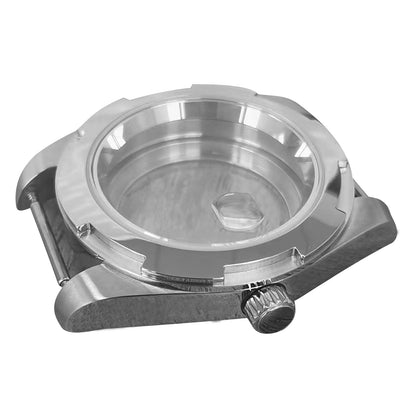 Magnifying Glass Watch Case Sapphire Glass For NH35/NH36/4R/7S Movement ll