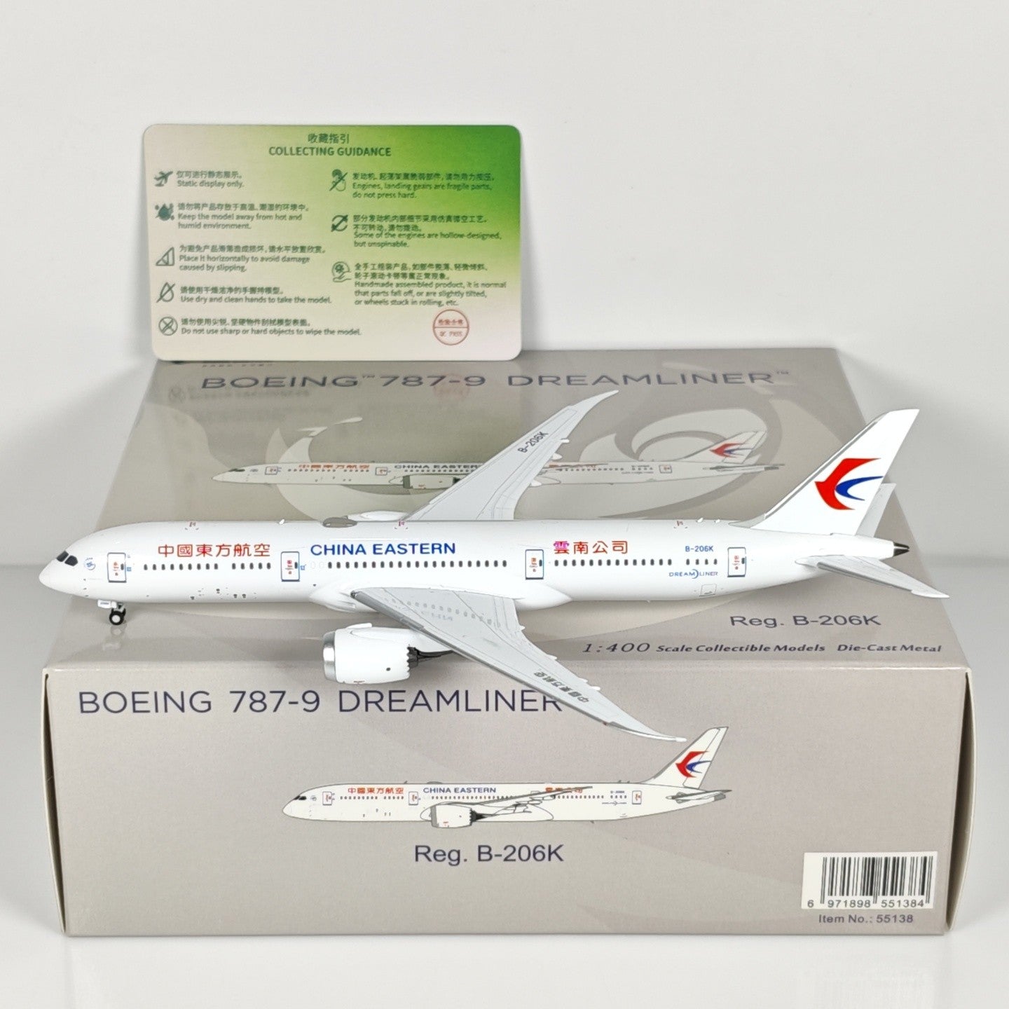 1:400 NGmodels China Eastern Boeing 787-9 B-206K Airplane Diecast Plane Model